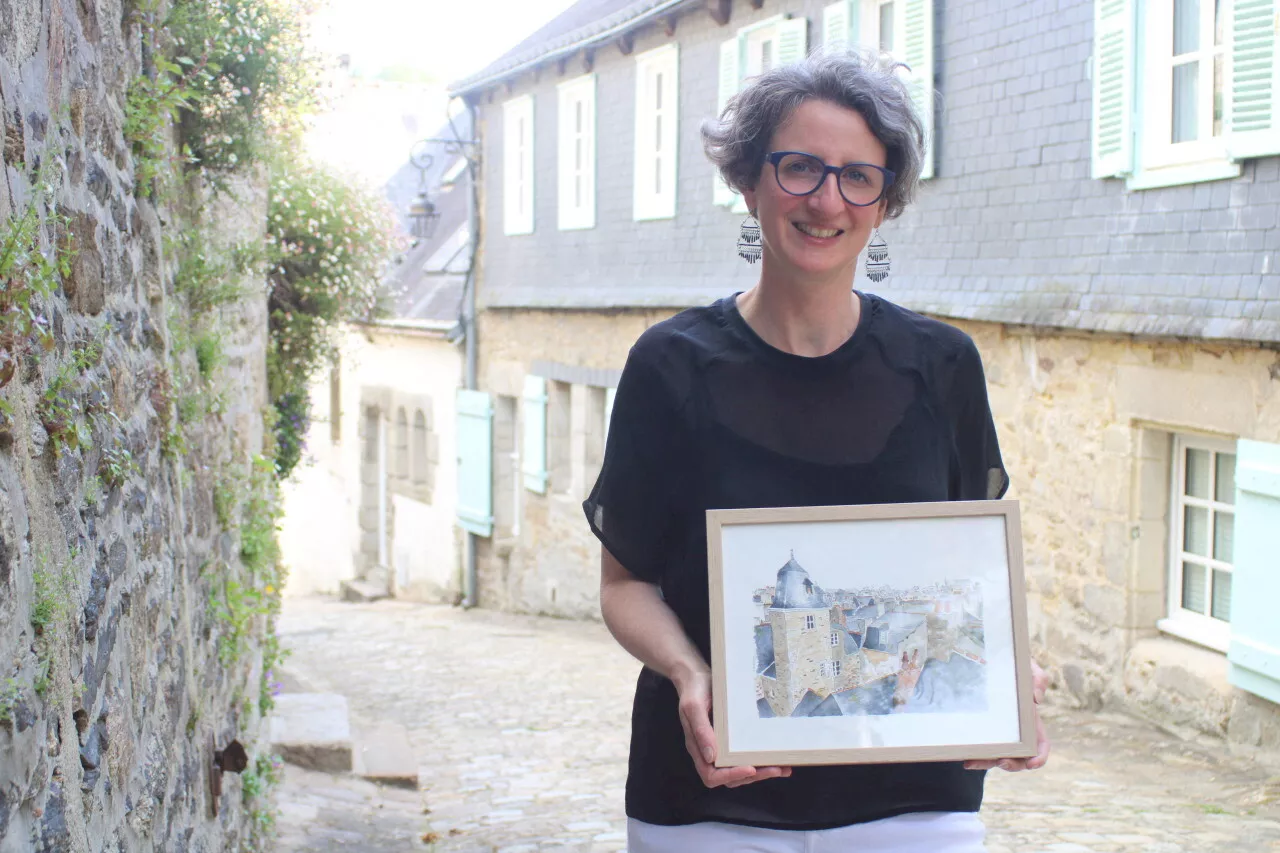 Quimper : Claire Montaigne, ses dessins et aquarelles sont tout en finesse