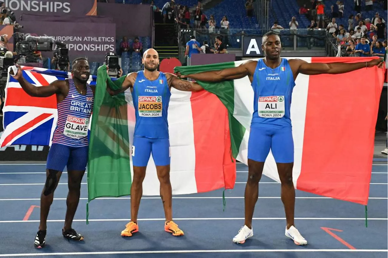 Jacobs re dei 100 metri agli Europei atletica Roma, Ali argento