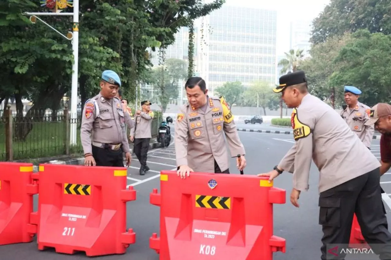 Polisi terjunkan 1.347 personel amankan aksi Bela Palestina di Jakarta