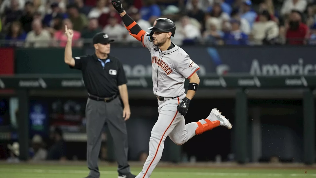 Homers by Conforto and Flores help lead Giants past Rangers 5-2