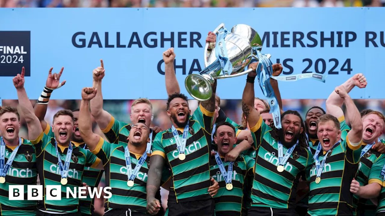 Northampton Saints victory parade for Premiership win