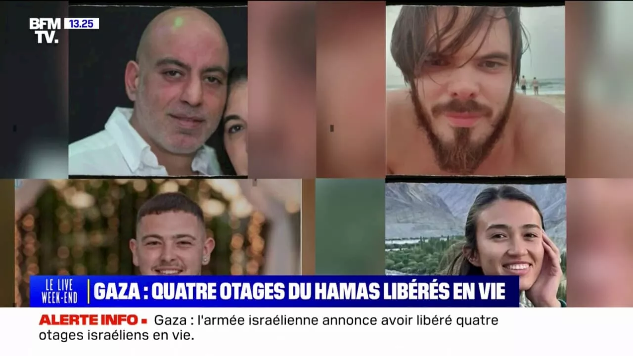 Gaza: l'armée israélienne annonce la libération de quatre otages retenus par le Hamas