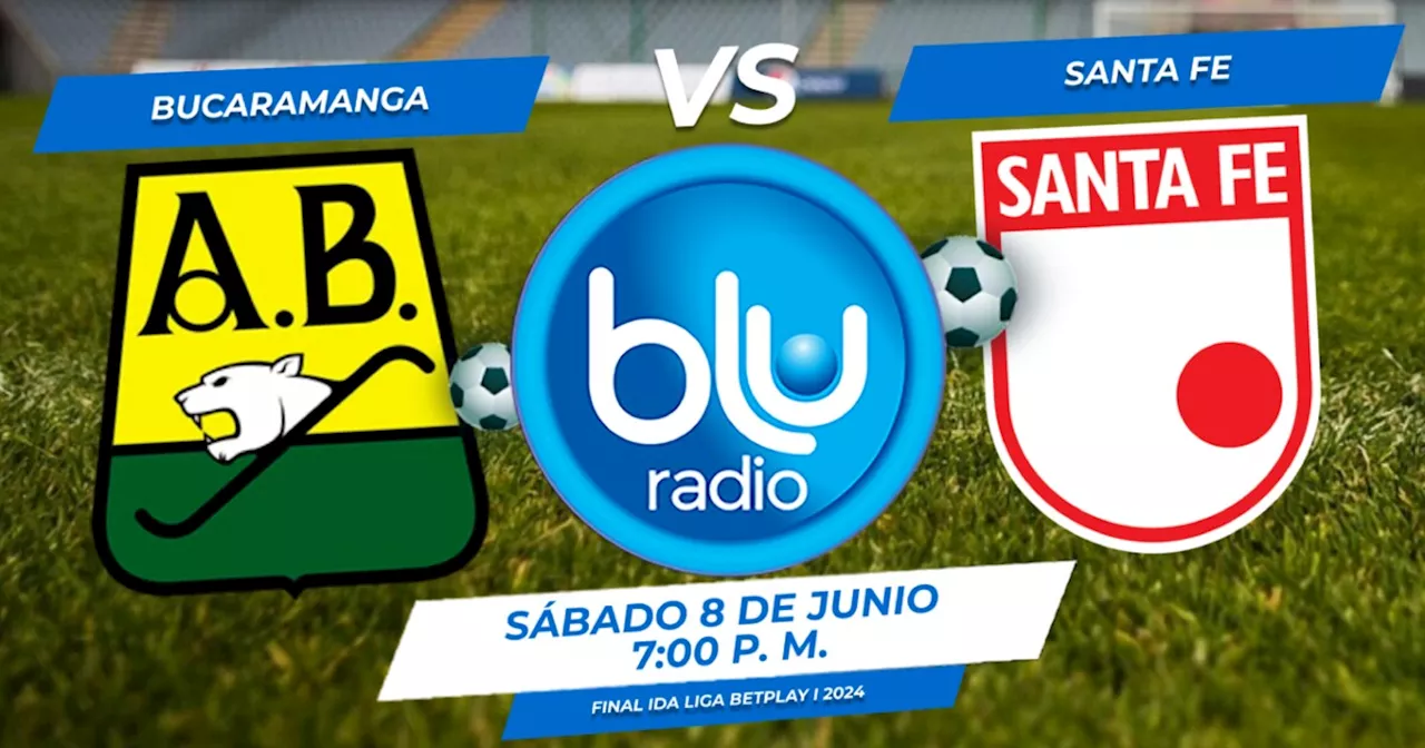 Bucaramanga vs. Santa Fe por la final ida de la Liga BetPlay