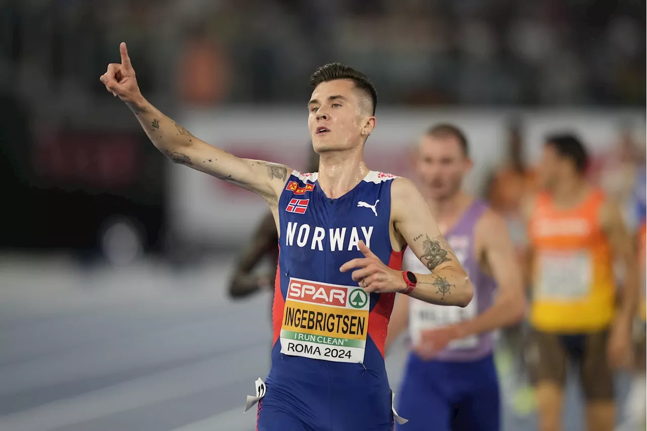 Jakob Ingebrigtsen tok gull-hattrick på 5000-meteren: