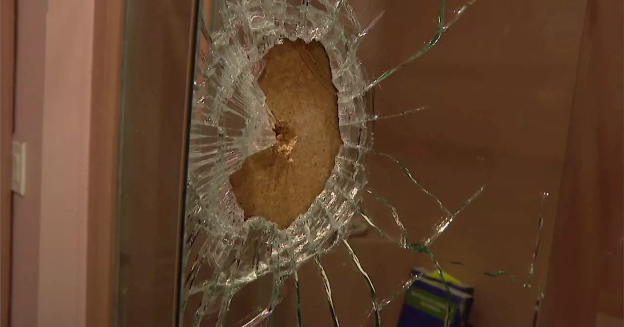 Stray bullet damages bathroom in house on Chicago's Northwest Side