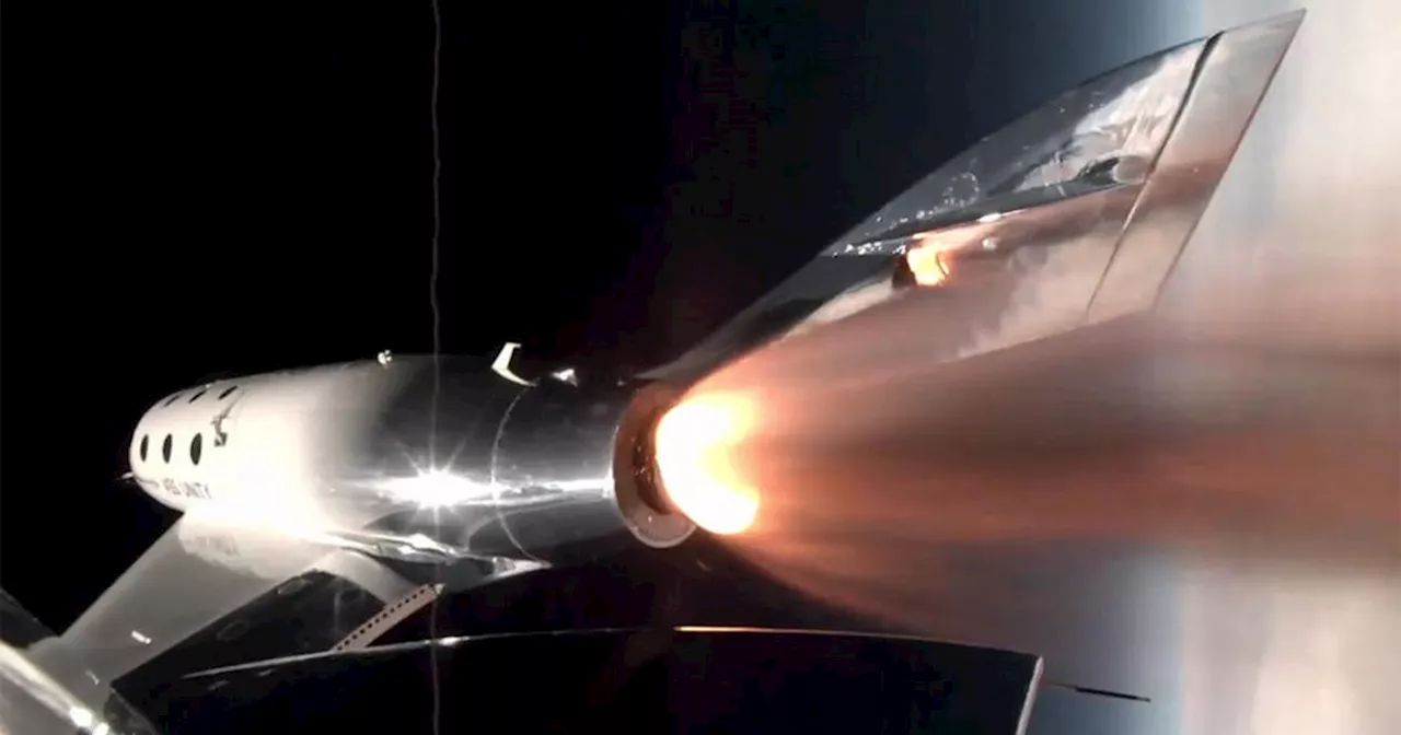 Virgin Galactic launches 2 pilots, 4 passengers to the edge of space and back