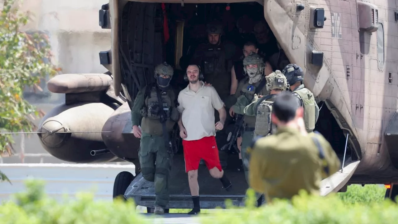 Israel rescues four hostages in raid that Hamas claims kills 210