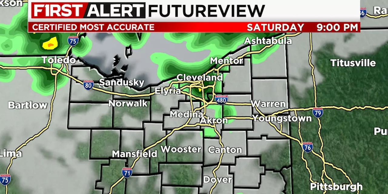 Northeast Ohio weather: Nice start to weekend, few showers Saturday night