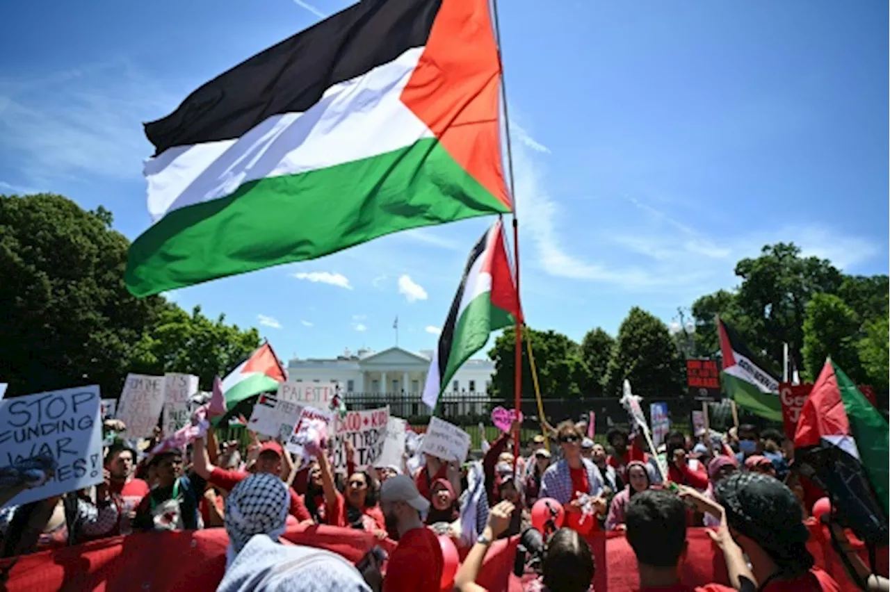 Des milliers de manifestants pro-palestiniens à Washington contre Biden