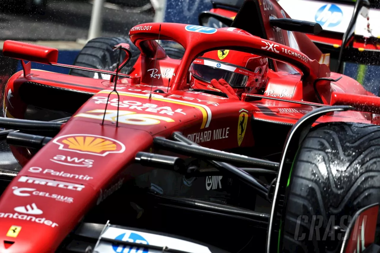 Ferrari hit with €5000 fine for bizarre Charles Leclerc tyre blunder