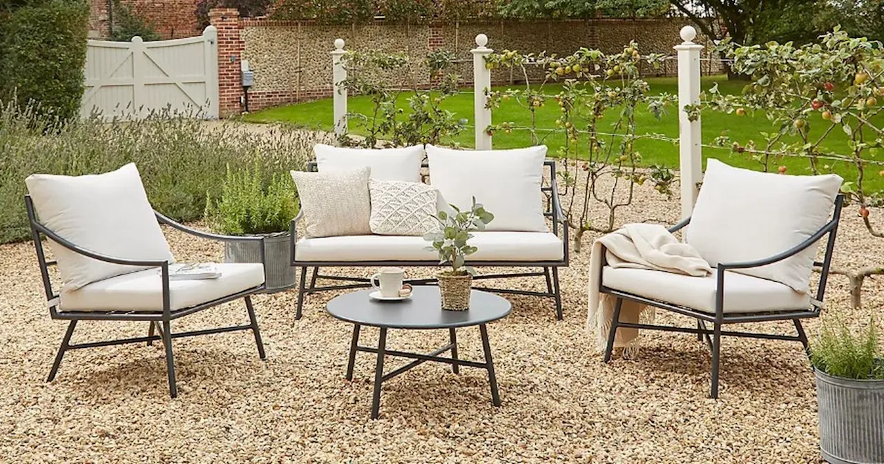 Dunelm's 'sturdy' and 'easy to assemble' garden furniture set reduced by £100