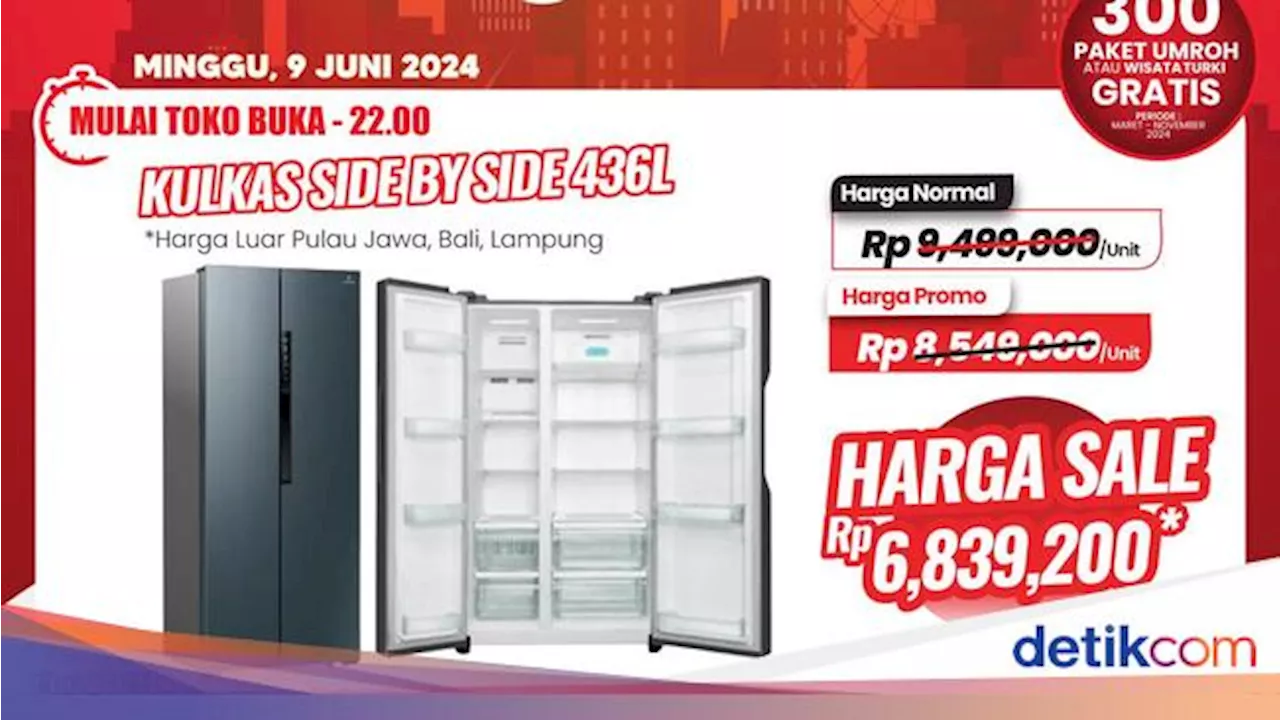 Beli Kulkas di Transmart Full Day Sale Diskon Rp 2,5 Juta!