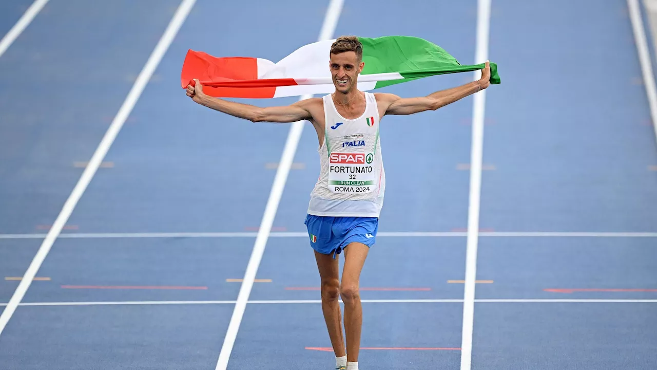 Italia, un'altra gioia nella marcia europea: Francesco Fortunato è medaglia di bronzo nella 20km