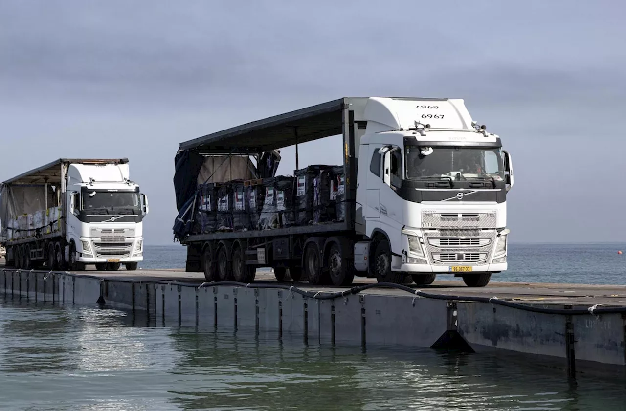 Aid is delivered to Gaza from newly repaired U.S.-built pier, U.S. official says