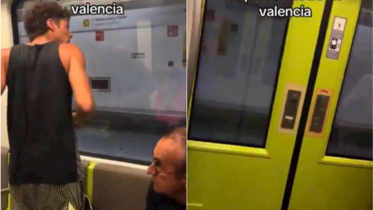 VIDEO: captan violento asalto en estación del Metro, tratan de robar a usuarios con un cuchillo de plástico