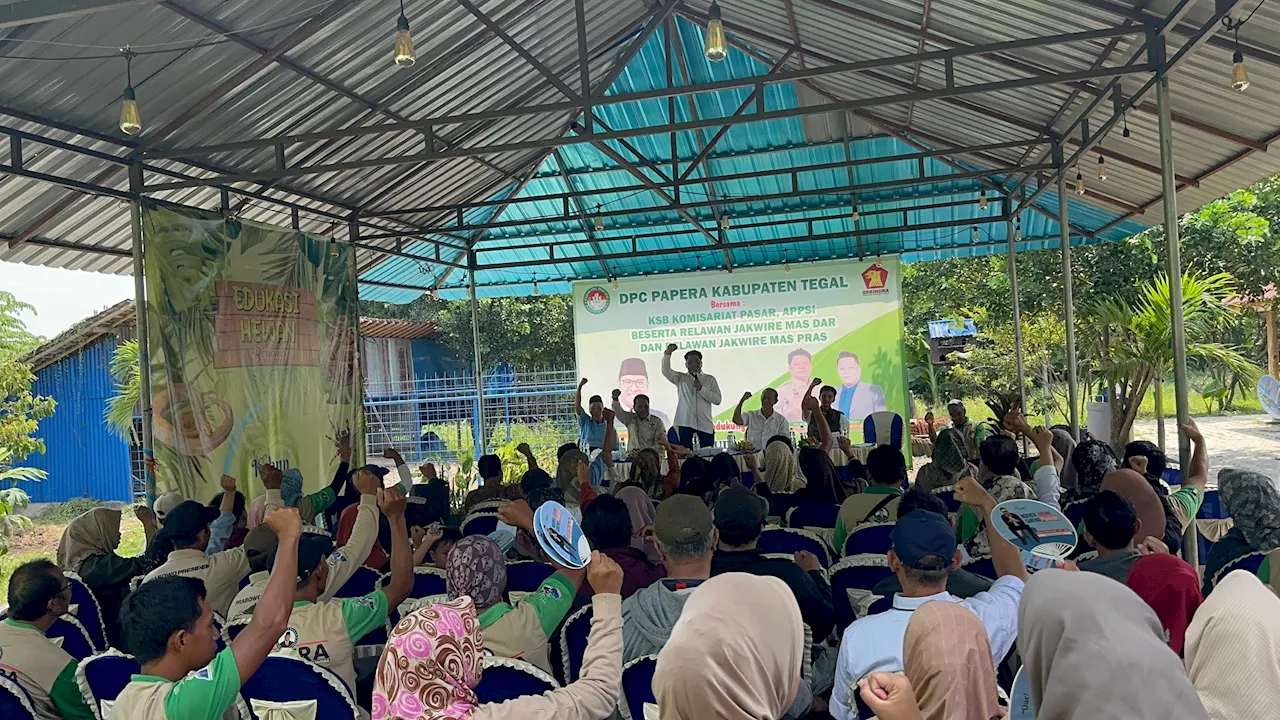 Pedagang Pasar di Tegal Ramai-Ramai Dukung Cagub Sudaryono, Ini Alasannya