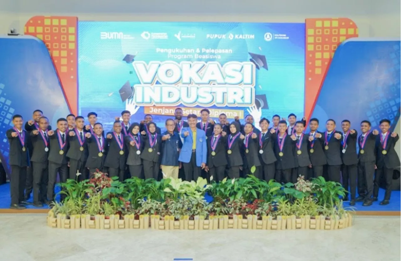 Pupuk Kaltim Kembali Mewisuda 30 Peserta Pendidikan Vokasi Industri