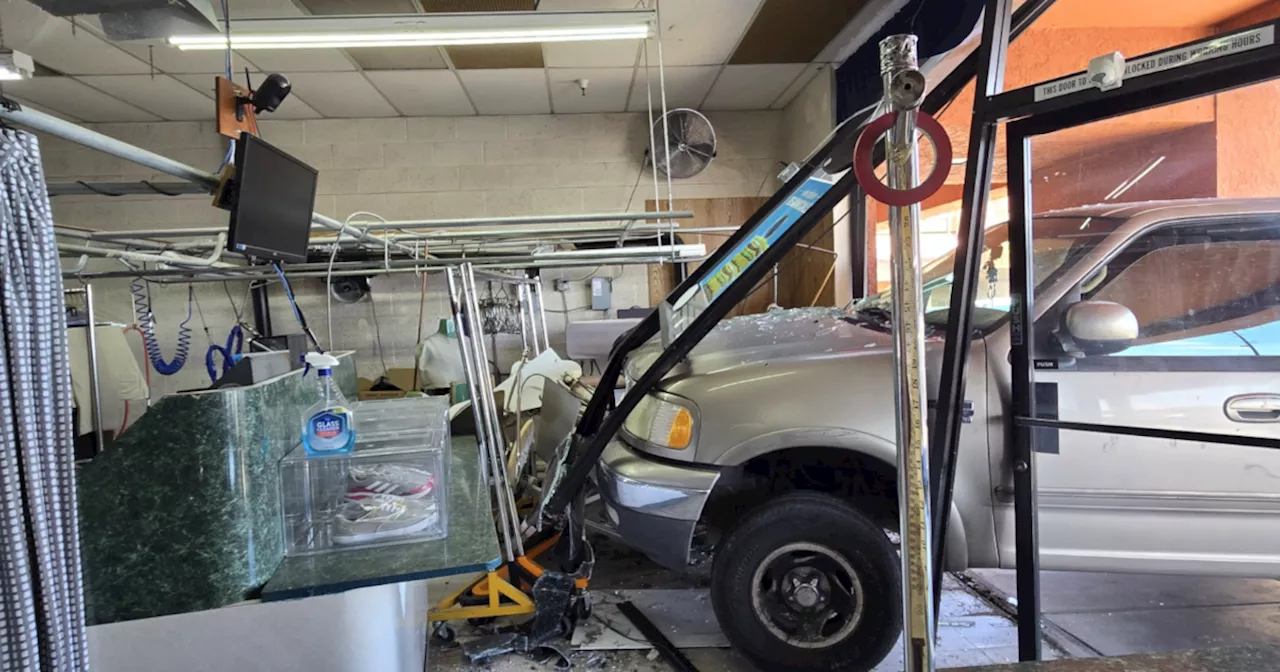 Store owner grateful for no injuries after driver crashes into storefront