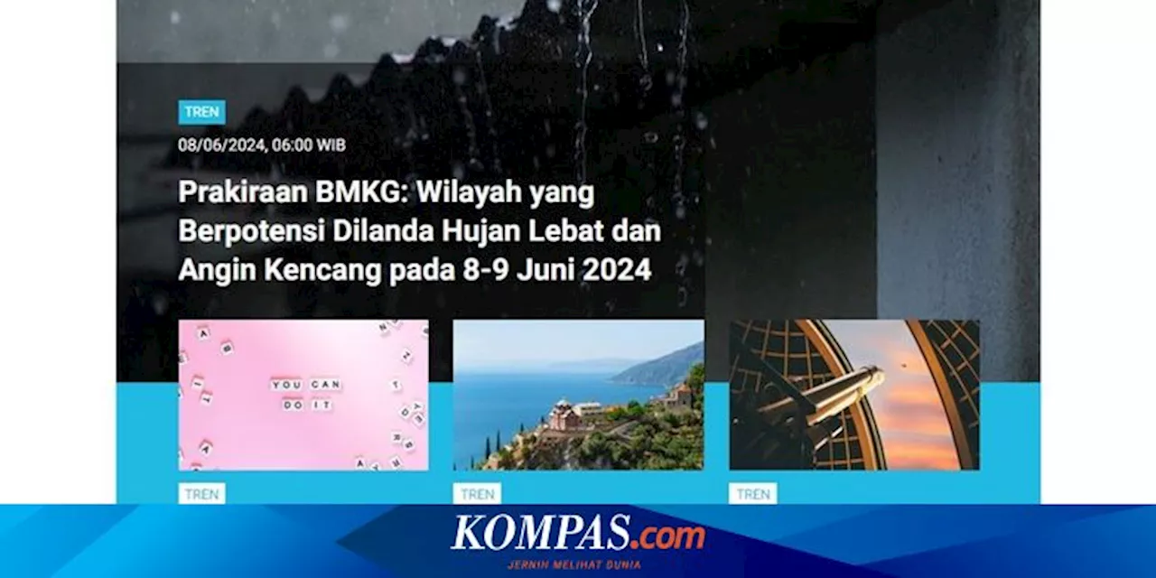 [POPULER TREN] Prakiraan Cuaca BMKG 8-9 Juni | Perjalanan Kasus Akseyna UI