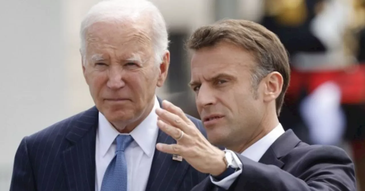 Biden comenzó su agenda en Francia: fue recibido por Macron