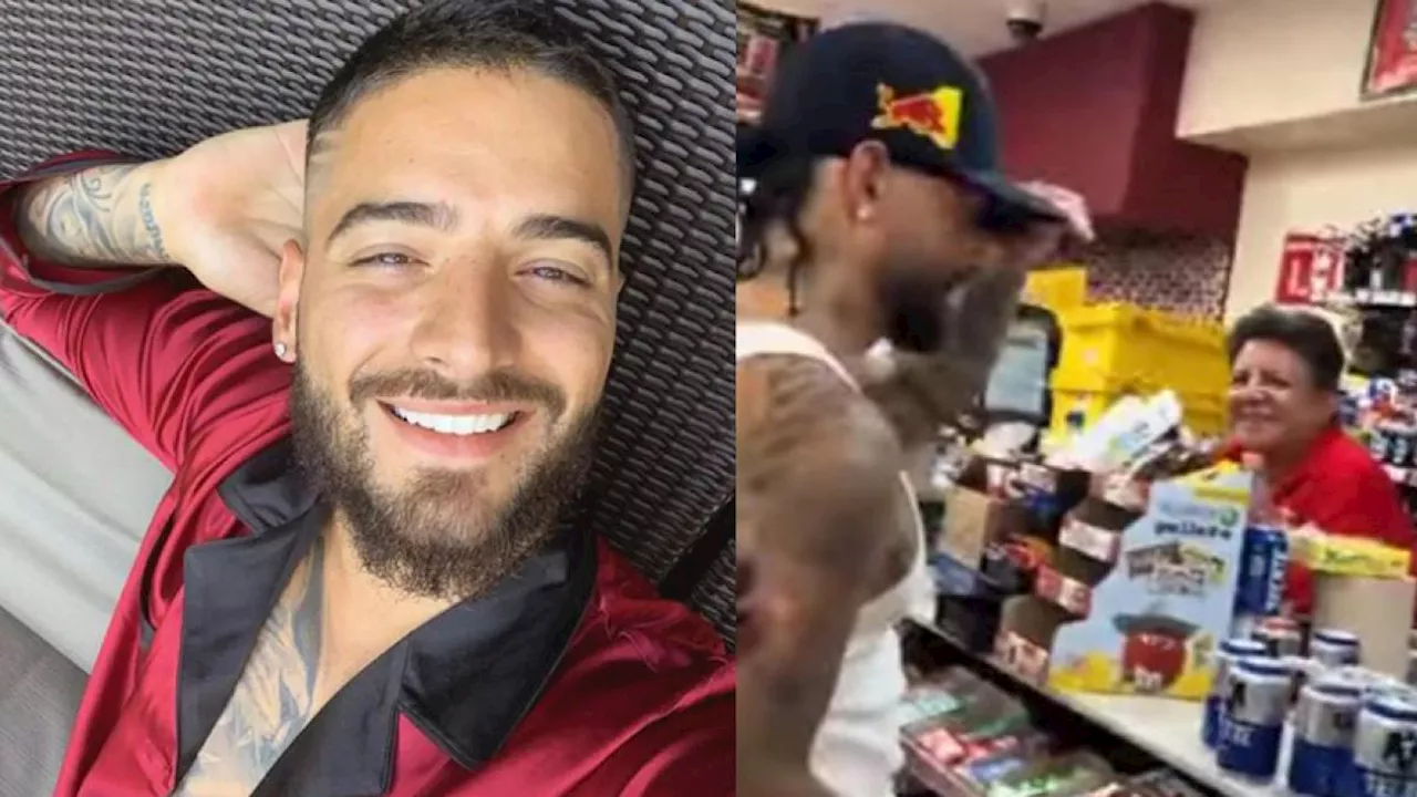 Captan a Maluma comprando cerveza en un Oxxo de Monterrey: '¿cómo que light?' (VIDEO)