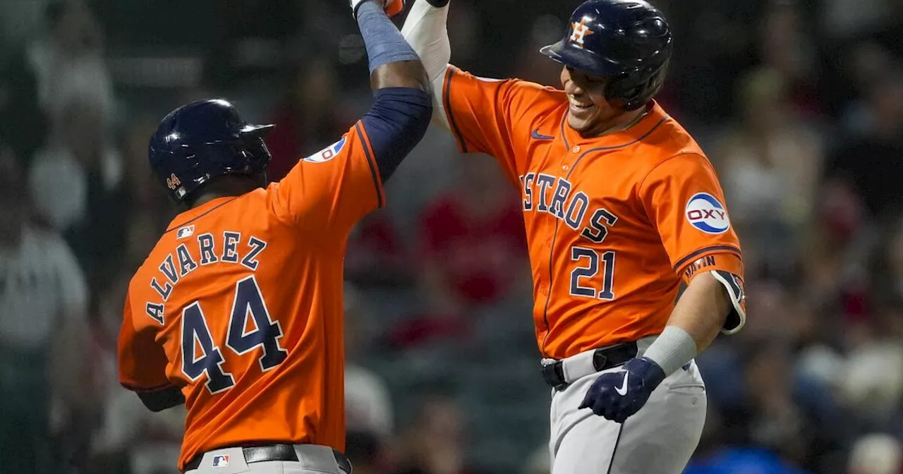 Yainer Díaz pega un jonrón y empuja 3 carreras en triunfo de Astros ante Angelinos