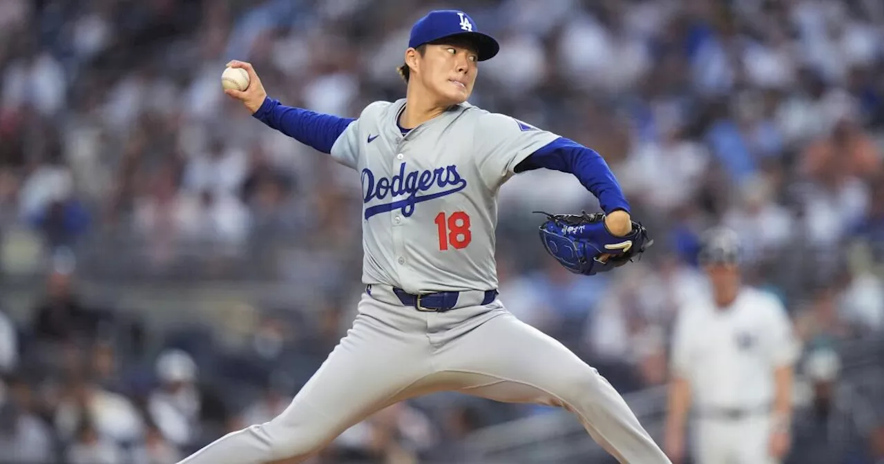 Yoshinobu Yamamoto stellar in another big-game setting as Dodgers edge Yankees