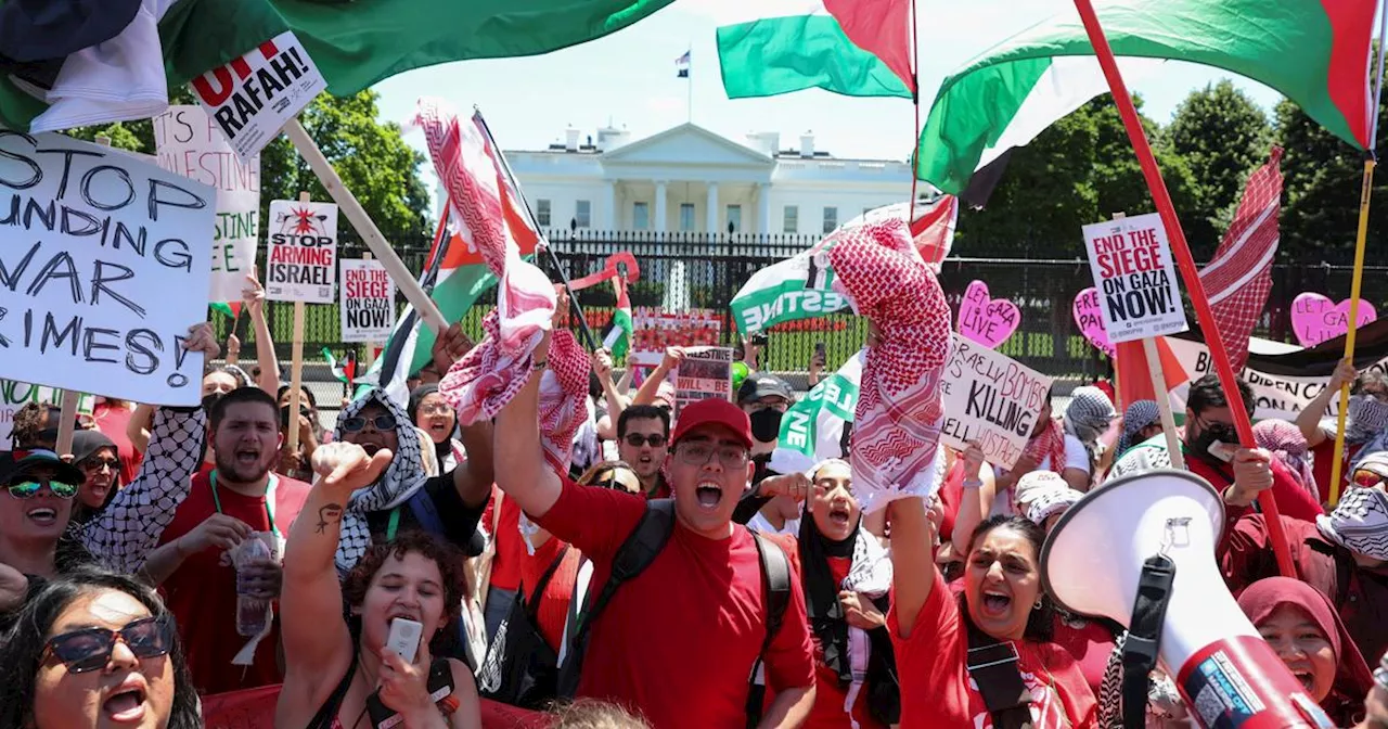 Washington : des milliers de manifestants pro-palestiniens contre Biden