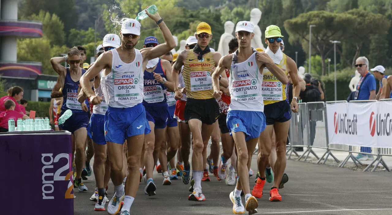 Atletica, Europei di Roma: Francesco Fortunato è bronzo nella 20 km di marcia. Quinta medaglia per l'Italia