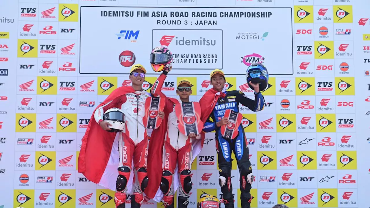 Pembalap AHRT Rebut 2 Podium Tertinggi ARRC Motegi Kelas AP250