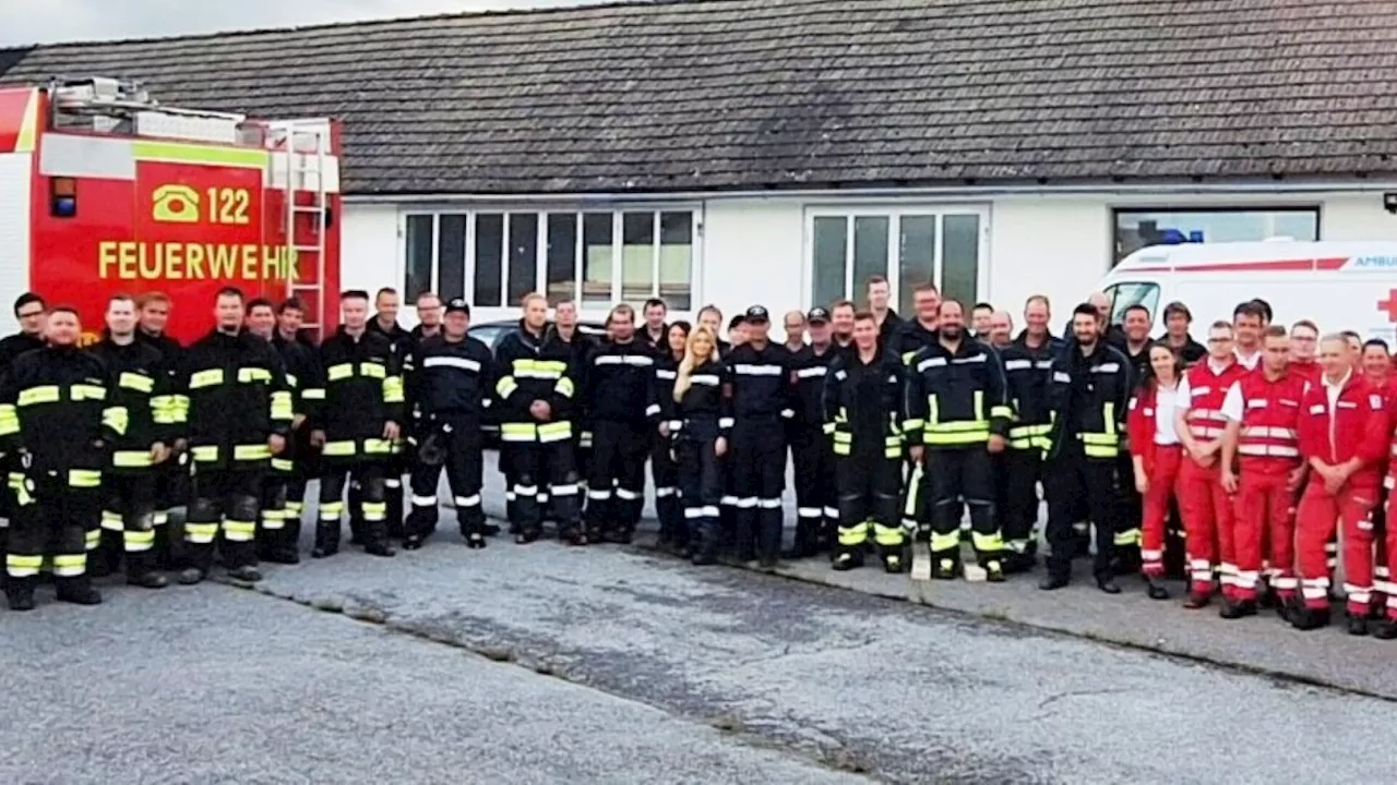 „Explosion in Tischlerei!“: Feuerwehr und Rotes Kreuz übten gemeinsam