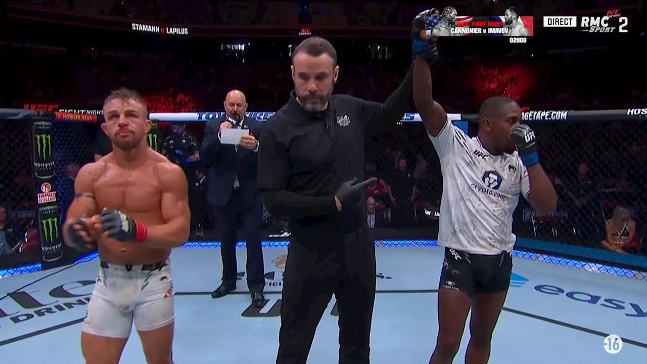 UFC: Lapilus se relance après une victoire convaincante face à Stanmann, son combat en vidéo