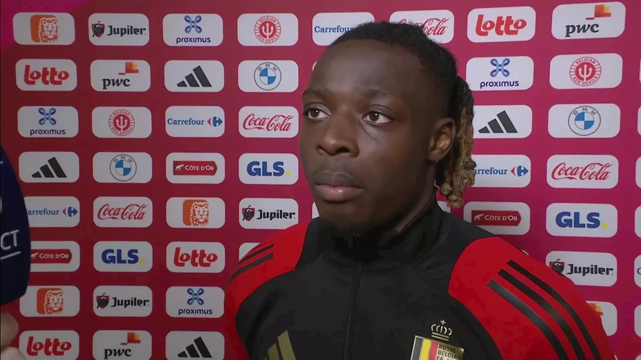 Jérémy Doku après les matches amicaux des Diables rouges : 'On a amélioré nos points faibles'