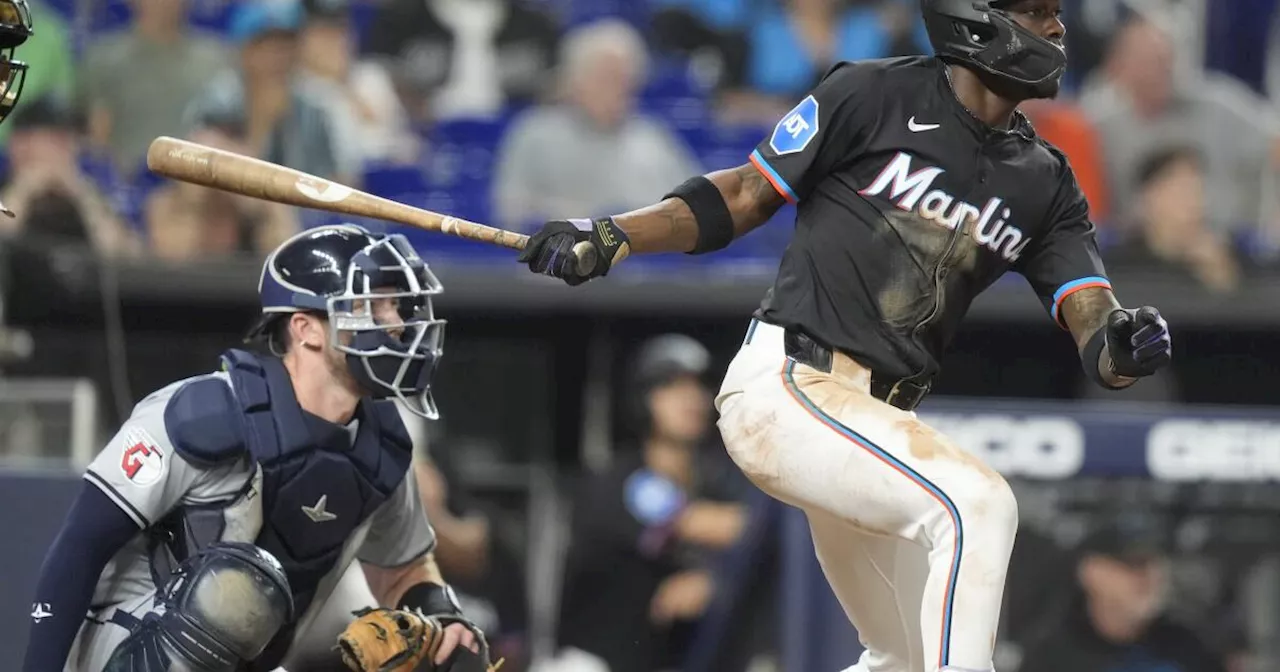 Chisholm desempata en la octava y Marlins vencen 3-2 a Guardianes