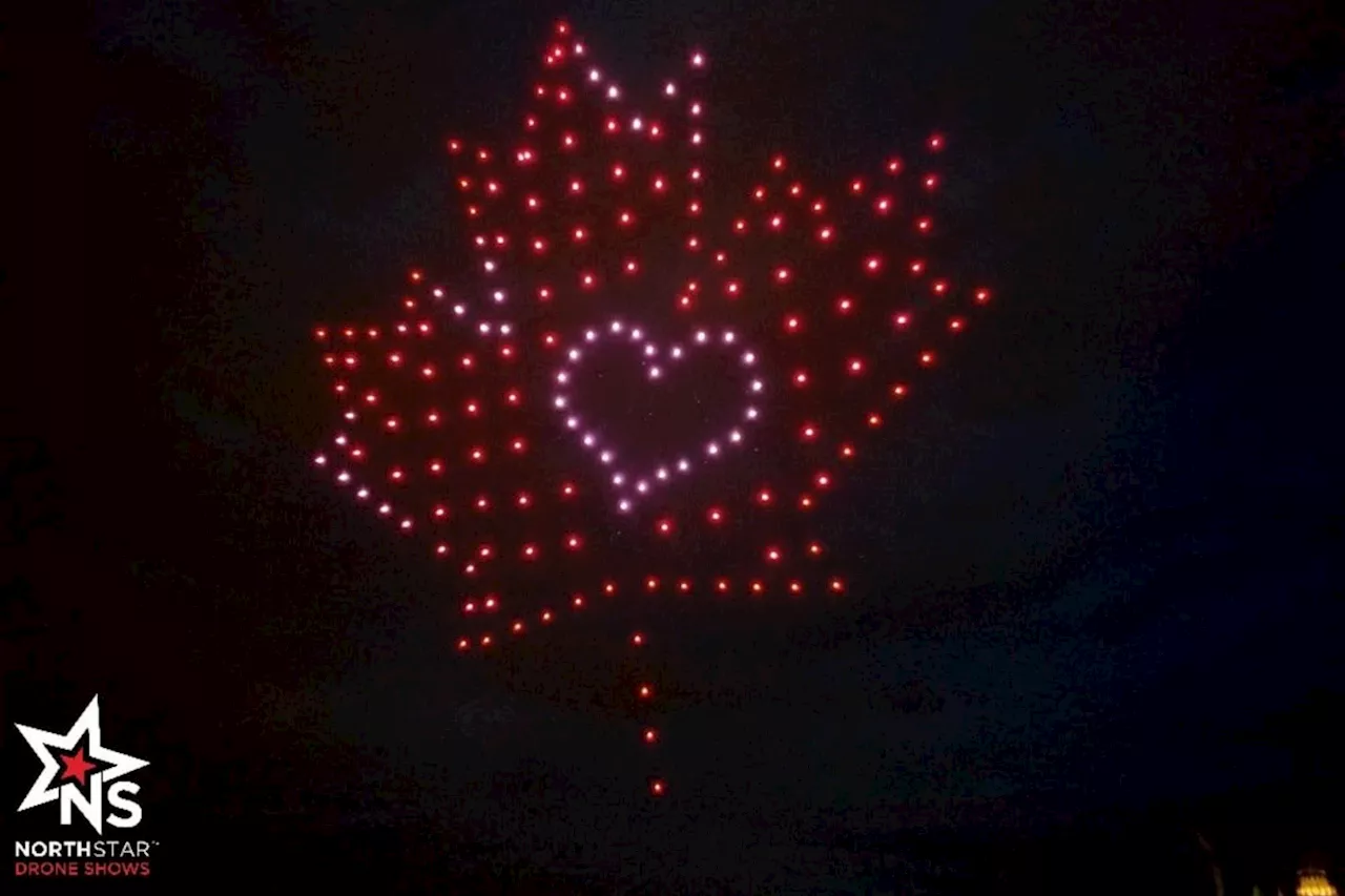 Drone show replacing fireworks at Science North this Canada Day