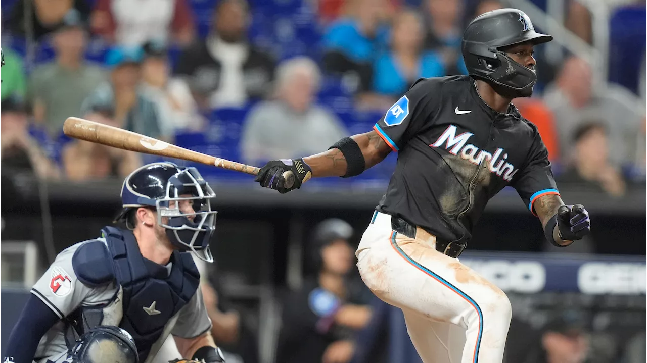 Chisholm Jr. breaks eighth-inning tie with RBI single, Marlins beat Guardians