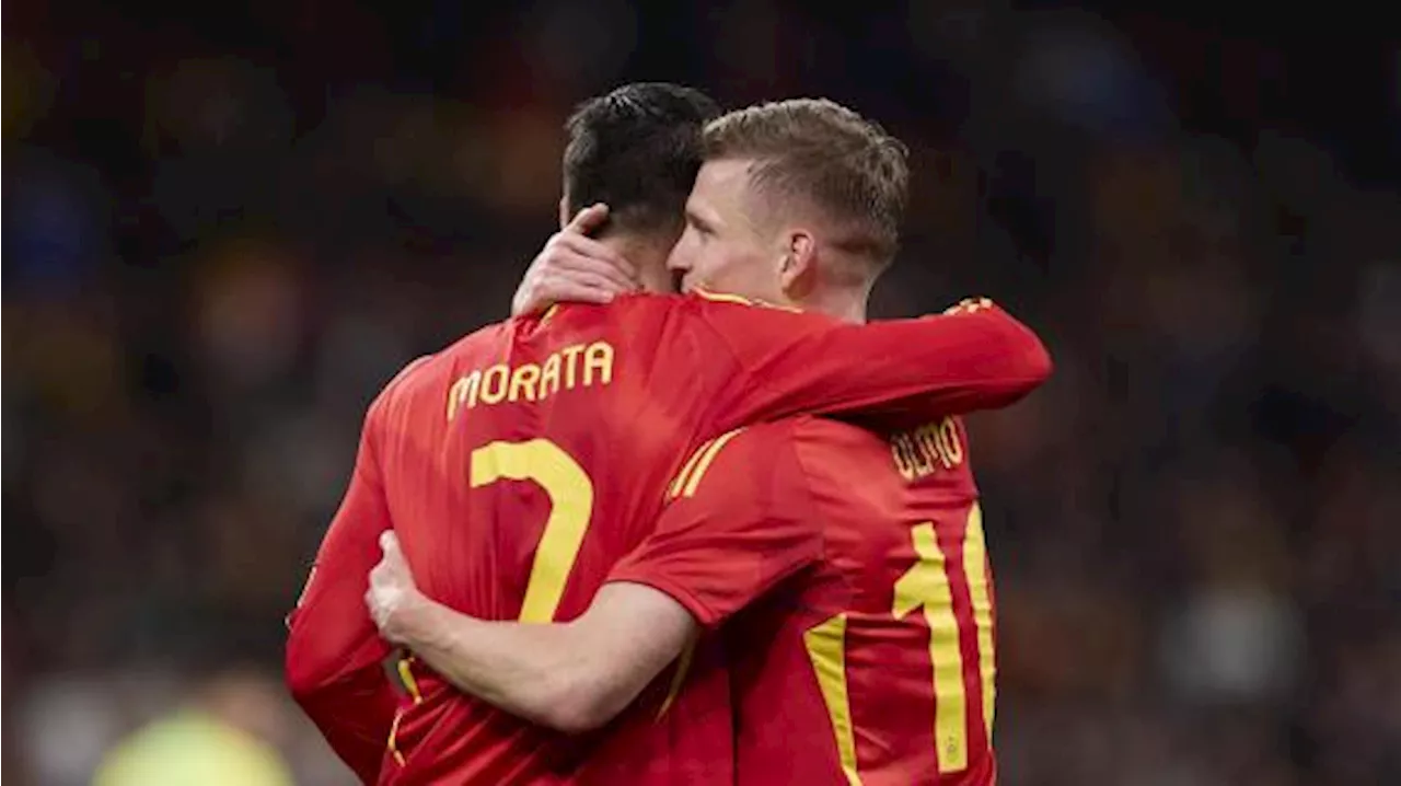 Spagna-Irlanda del Nord, le formazioni ufficiali: Fabian Ruiz e Morata titolari