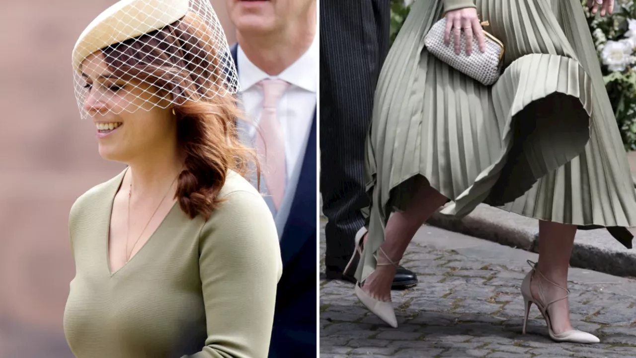 Eugenia de York tiene los zapatos de invitada en color perla más elegantes