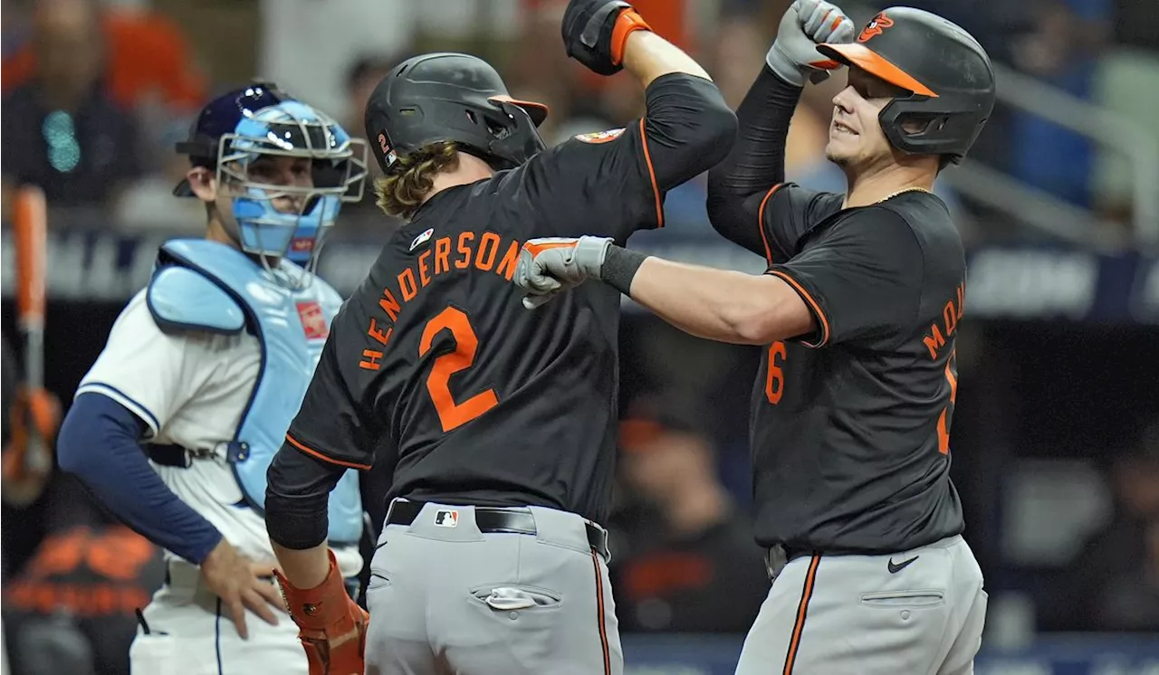 Ryan Mountcastle, Anthony Santander and Jordan Westburg homer as Orioles beat Rays 6-3