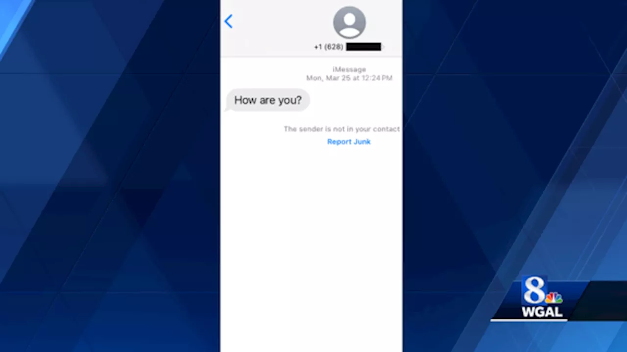 Random text message from unfamiliar number could be start of scam