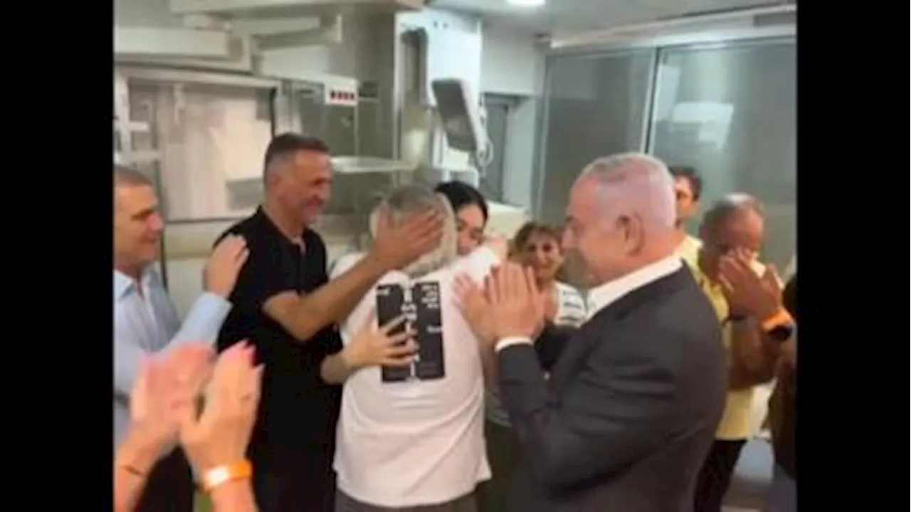 Rescued Israeli hostage Noa Argamani and her family meet Israeli PM