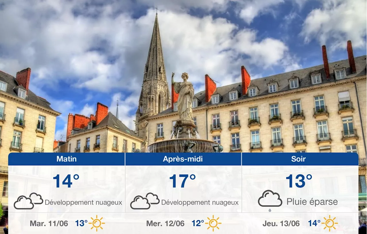 Prévisions météo du lundi 10 juin 2024 à Nantes