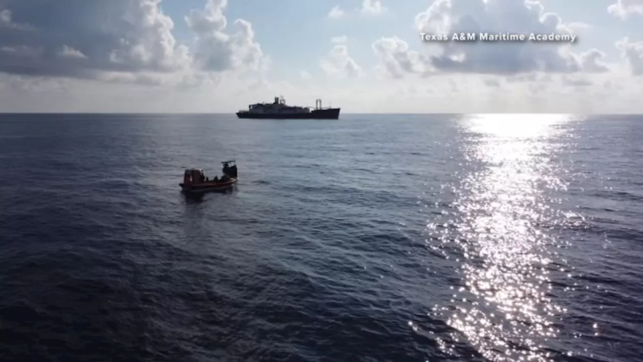 Texas A&M students' training help rescue people stranded in the middle of the Gulf, university says