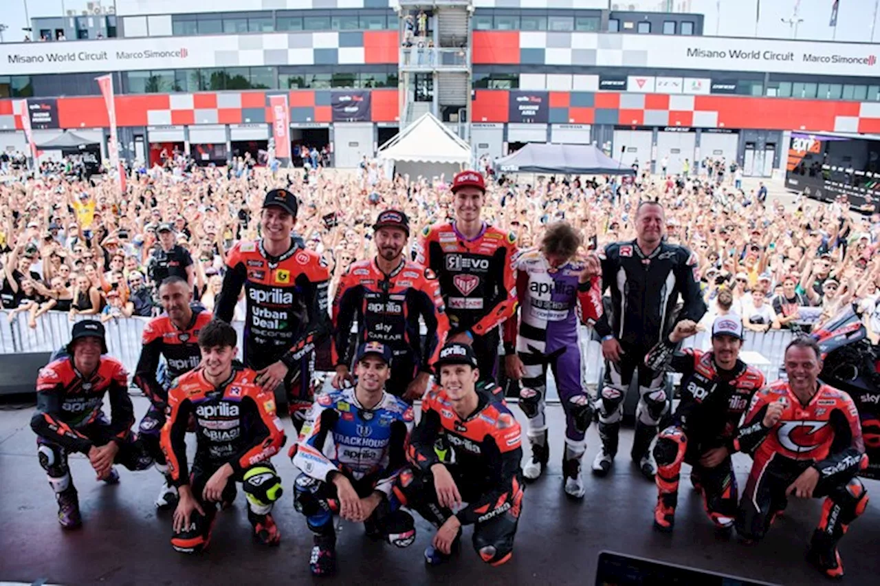 Aprilia All Stars 2024 da record: a Misano la carica dei 20mila