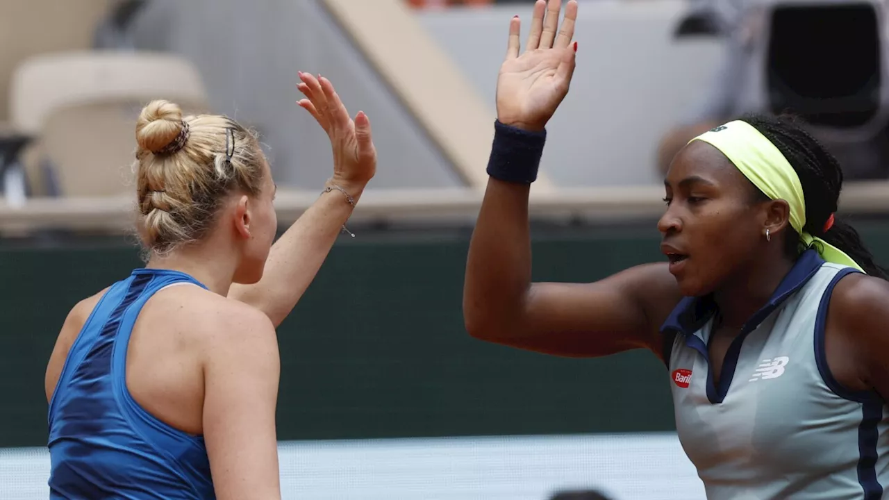 Coco Gauff wins her first Grand Slam doubles title at the French Open