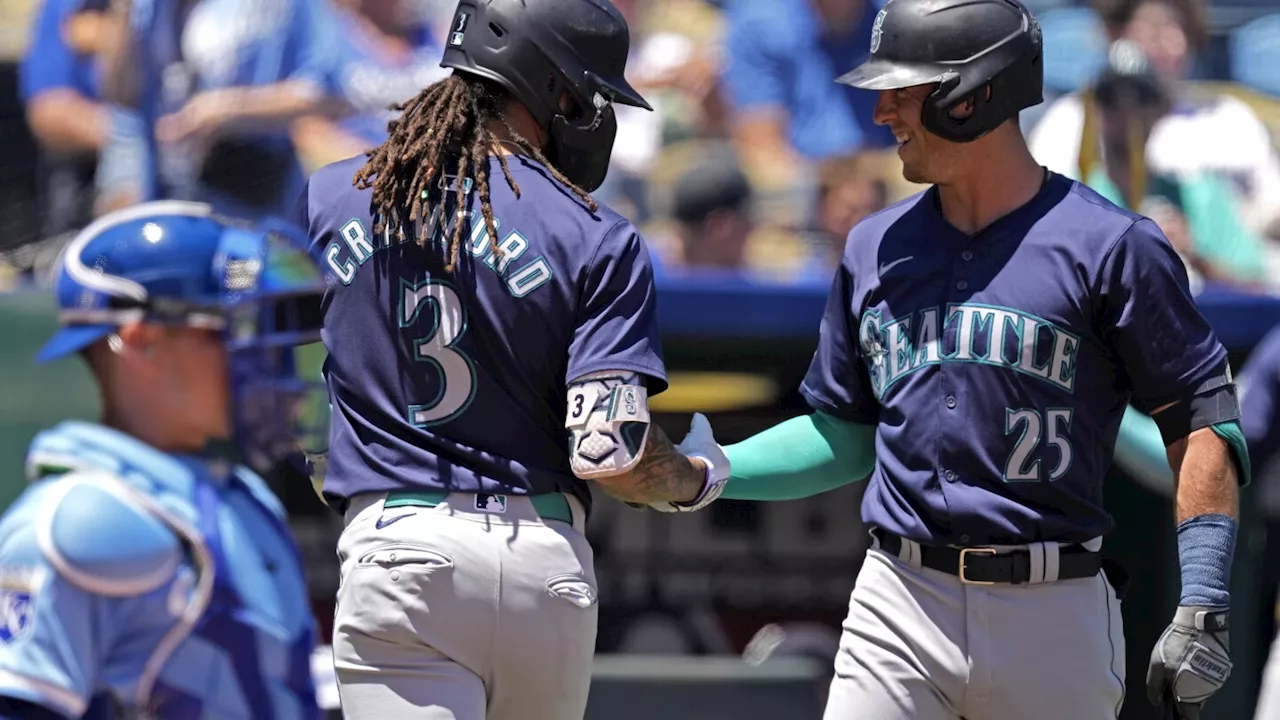 Rodríguez hits tiebreaking single in 3-run 10th as Mariners outlast Royals 6-5 to avoid 1st sweep