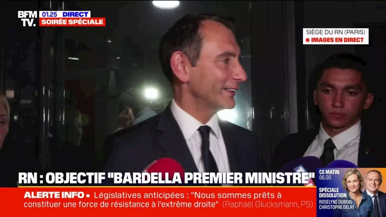 Pour Laurent Jacobelli (RN), 'Jordan Bardella est le candidat naturel' pour le poste de Premier ministre en cas de victoire du RN