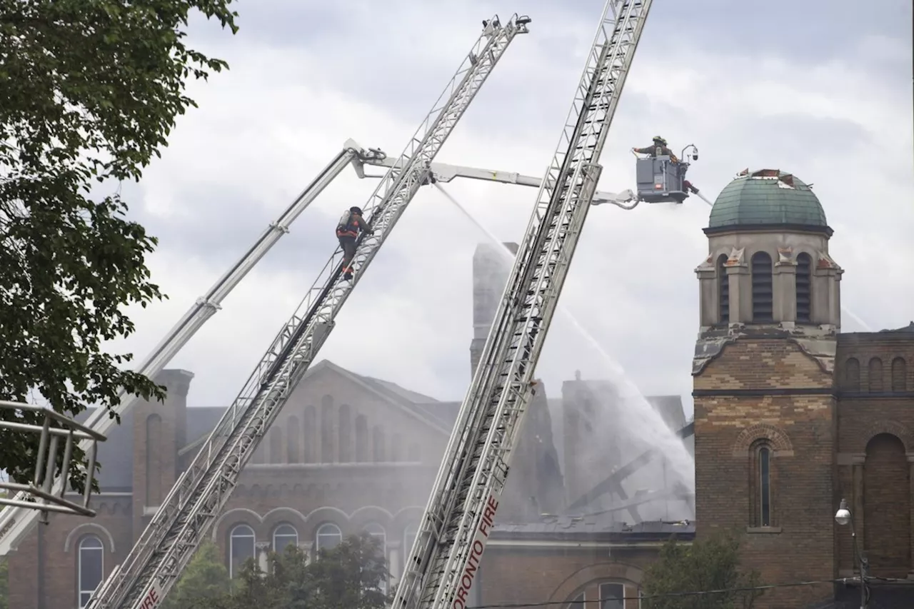 ‘Devastating’: Fire ravages historic Toronto church, destroying Group of Seven murals