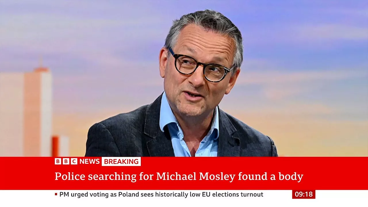 Moment BBC announced body was found in search for Dr Michael Mosley