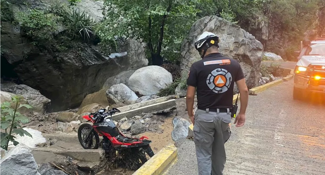 Alertan por fuertes lluvias en la Sierra de Santiago, Nuevo León